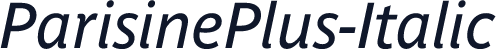 ParisinePlus-Italic