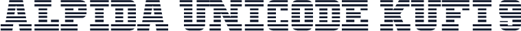 Alpida Unicode Kufi9