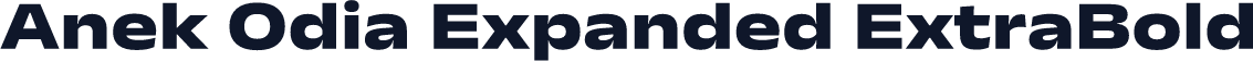 Anek Odia Expanded ExtraBold