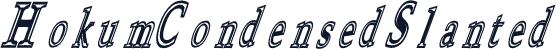 HokumCondensedSlanted