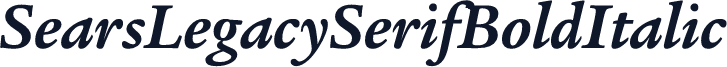 SearsLegacySerifBoldItalic