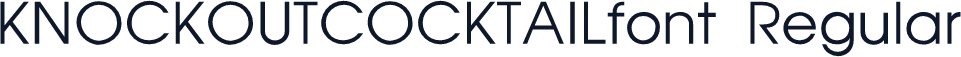 KNOCKOUTCOCKTAILfont Regular