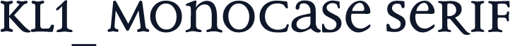 KL1_ Monocase Serif