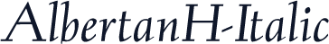 AlbertanH-Italic