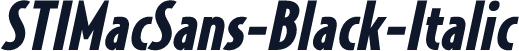 STIMacSans-Black-Italic