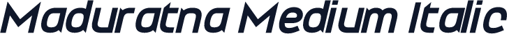 Maduratna Medium Italic