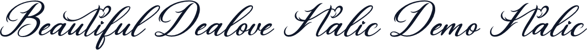 Beautiful Dealove Italic Demo Italic