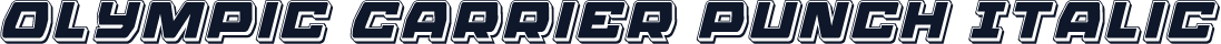 Olympic Carrier Punch Italic