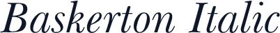 Baskerton Italic