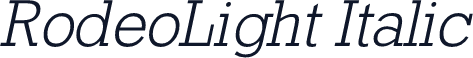 RodeoLight Italic