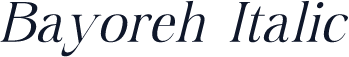 Bayoreh Italic