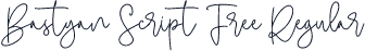 Bastyan Script Free Regular