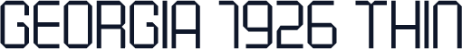 Georgia 1926 Thin