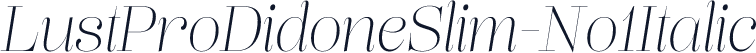 LustProDidoneSlim-No1Italic