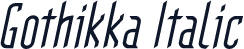 Gothikka Italic