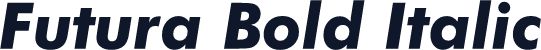 Futura Bold Italic