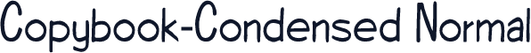 Copybook-Condensed Normal
