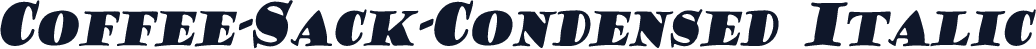 Coffee-Sack-Condensed Italic