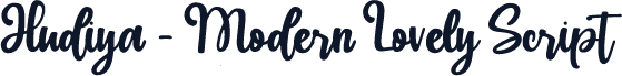 Hudiya - Modern Lovely Script