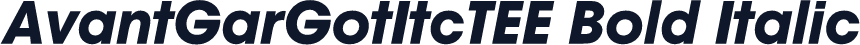 AvantGarGotItcTEE Bold Italic