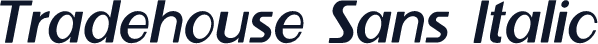 Tradehouse Sans Italic
