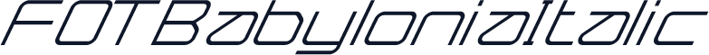 FOTBabyloniaItalic