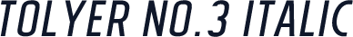 Tolyer No.3 Italic