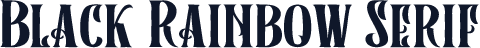 Black Rainbow Serif