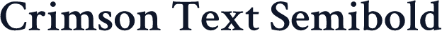 Crimson Text Semibold