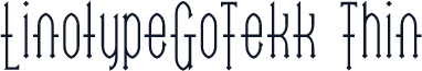 LinotypeGoTekk Thin