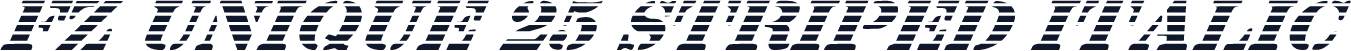 FZ UNIQUE 25 STRIPED ITALIC