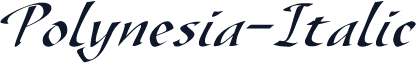 Polynesia-Italic