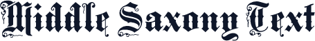 Middle Saxony Text
