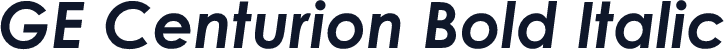 GE Centurion Bold Italic
