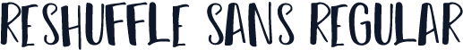Reshuffle Sans Regular