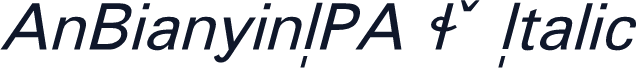 AnBianyinIPA S Italic