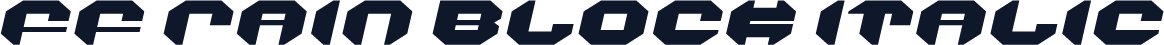 FF Rain Block Italic