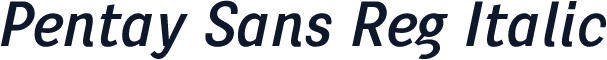 Pentay Sans Reg Italic