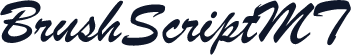 BrushScriptMT
