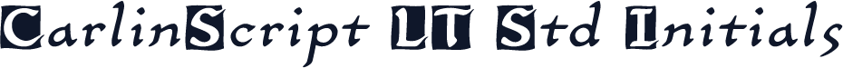CarlinScript LT Std Initials