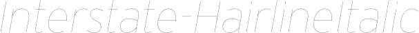 Interstate-HairlineItalic