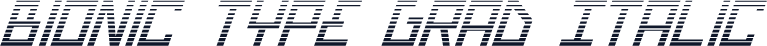 Bionic Type Grad Italic