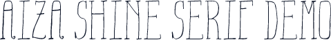 Aiza Shine Serif Demo