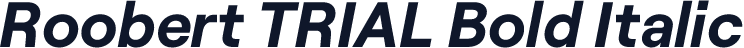 Roobert TRIAL Bold Italic