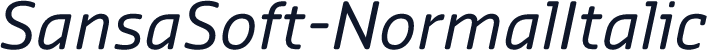 SansaSoft-NormalItalic