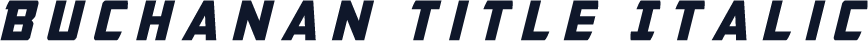 Buchanan Title Italic
