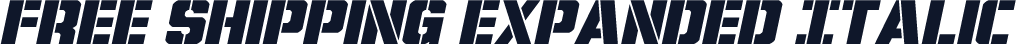 Free Shipping Expanded Italic