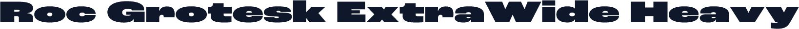 Roc Grotesk ExtraWide Heavy