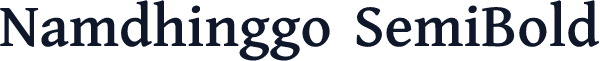Namdhinggo SemiBold