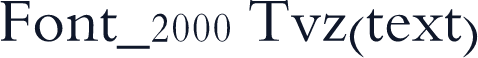Font_2000 Tvz(text)